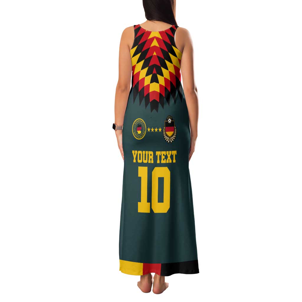 Custom Germany Football 2024 Go Champion Tank Maxi Dress Design 90s Style Away Color - Wonder Print Shop