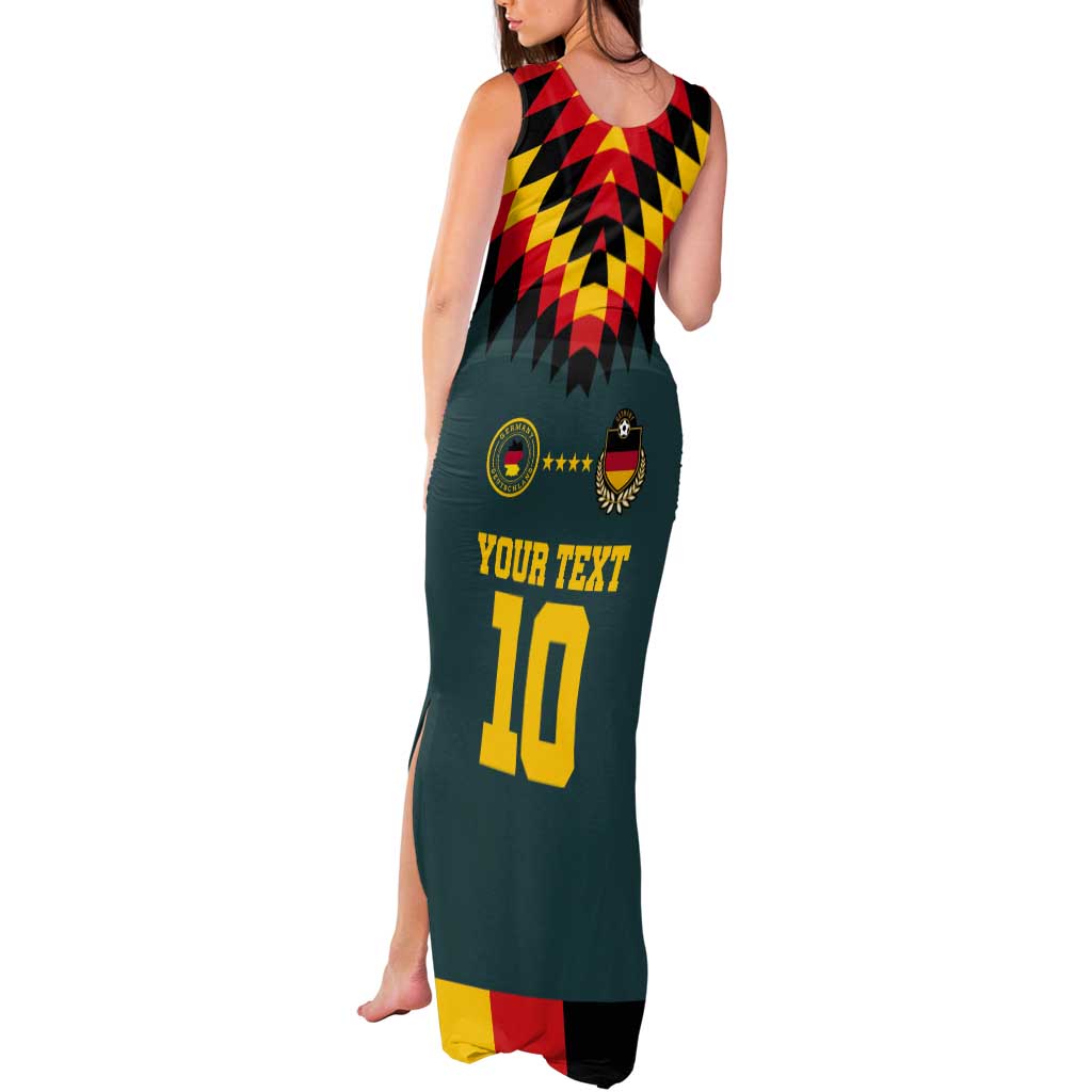Custom Germany Football 2024 Go Champion Tank Maxi Dress Design 90s Style Away Color - Wonder Print Shop