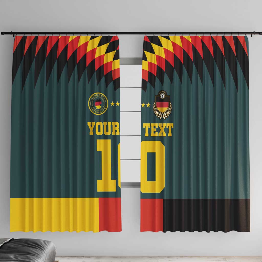 Custom Germany Football 2024 Go Champion Window Curtain Design 90s Style Away Color - Wonder Print Shop