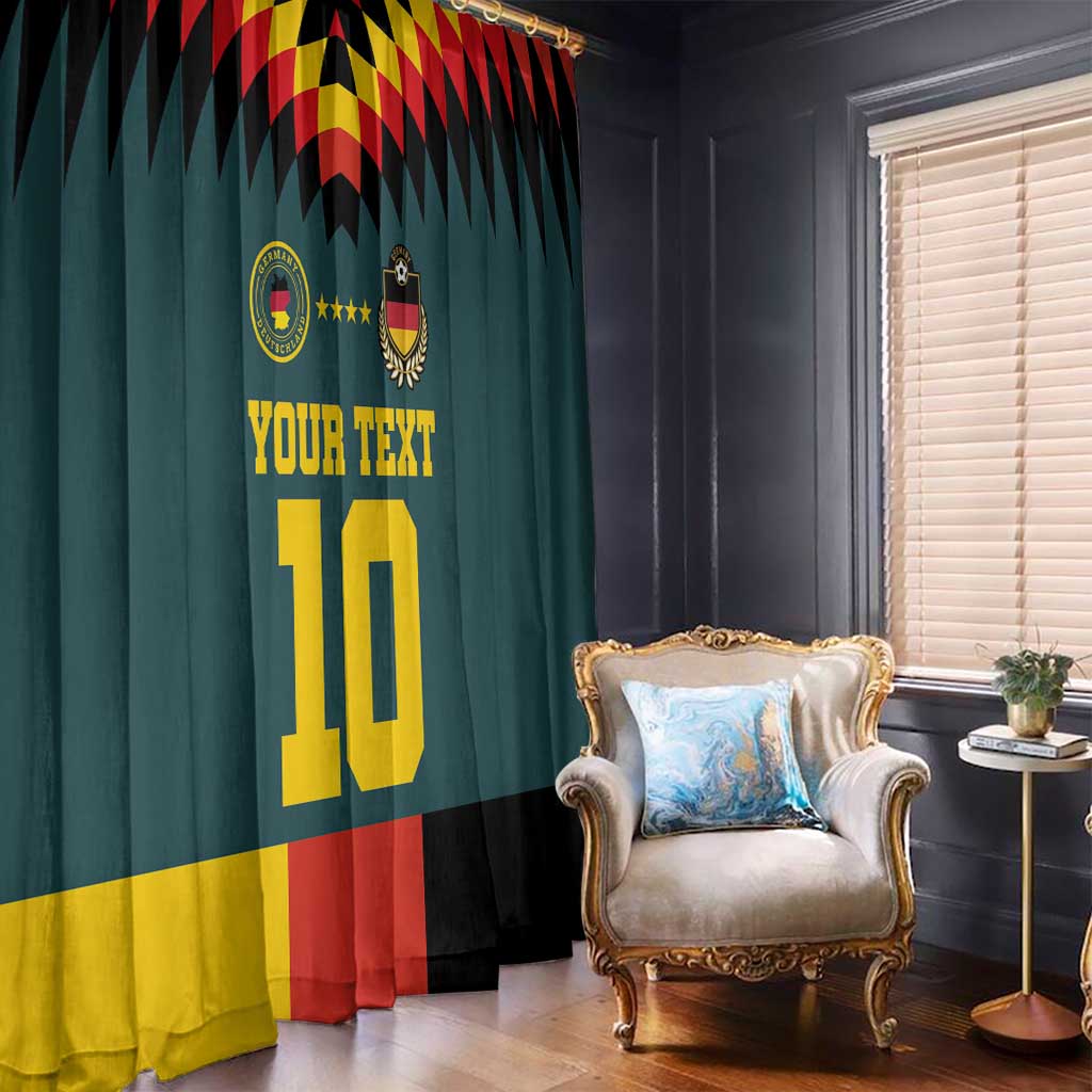 Custom Germany Football 2024 Go Champion Window Curtain Design 90s Style Away Color - Wonder Print Shop