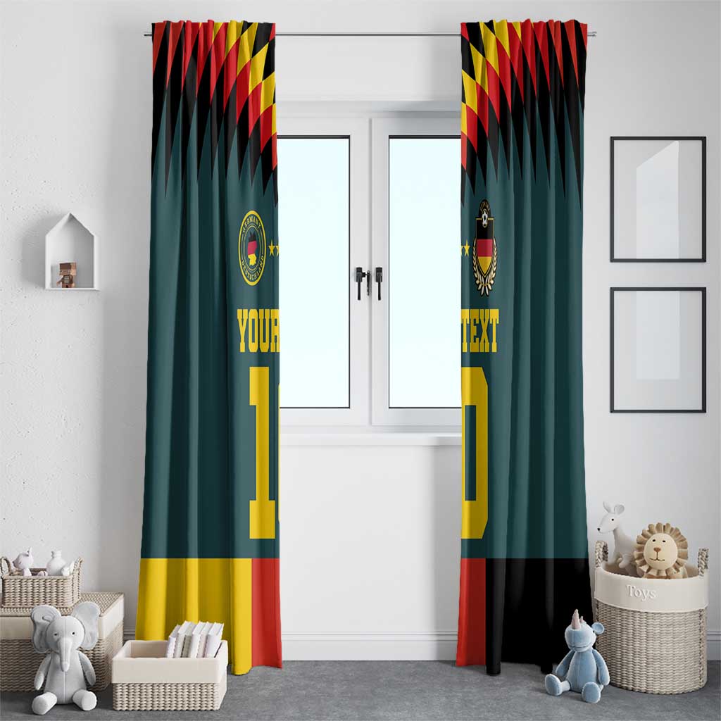 Custom Germany Football 2024 Go Champion Window Curtain Design 90s Style Away Color - Wonder Print Shop