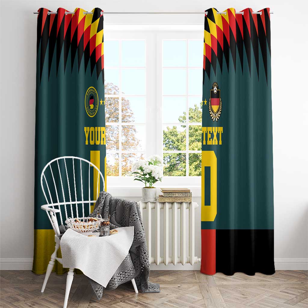 Custom Germany Football 2024 Go Champion Window Curtain Design 90s Style Away Color - Wonder Print Shop