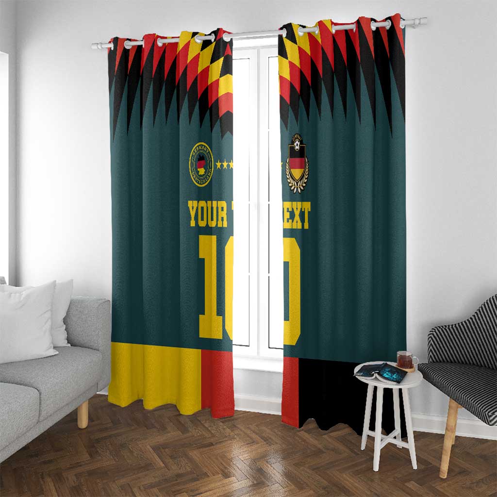 Custom Germany Football 2024 Go Champion Window Curtain Design 90s Style Away Color - Wonder Print Shop