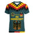 Custom Germany Football 2024 Go Champion Women V-Neck T-Shirt Design 90s Style Away Color - Wonder Print Shop