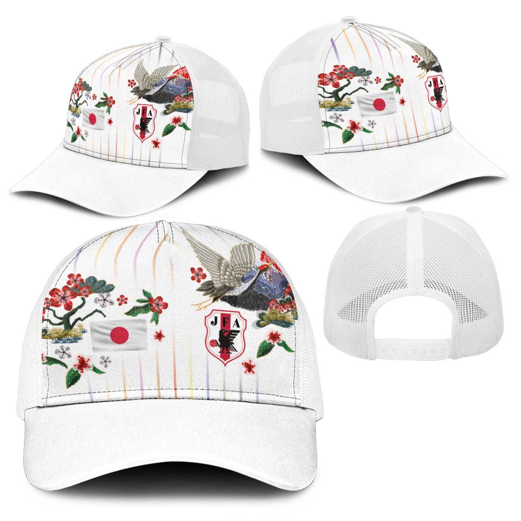 Japan Football Baseball Net Cap Colors Beyond Horizon Sashiko Effect White Version