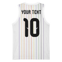 Japan Football Custom Basketball Jersey Colors Beyond Horizon Sashiko Effect White Version