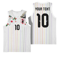 Japan Football Custom Basketball Jersey Colors Beyond Horizon Sashiko Effect White Version