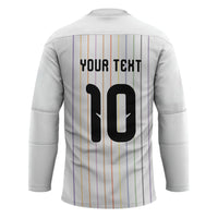 Japan Football Custom Hockey Jersey Colors Beyond Horizon Sashiko Effect White Version