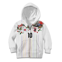 Japan Football Custom Kid Hoodie Colors Beyond Horizon Sashiko Effect White Version