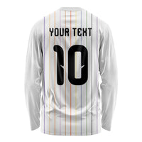 Japan Football Custom Long Sleeve Shirt Colors Beyond Horizon Sashiko Effect White Version