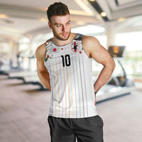 Japan Football Custom Men Tank Top Colors Beyond Horizon Sashiko Effect White Version