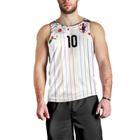 Japan Football Custom Men Tank Top Colors Beyond Horizon Sashiko Effect White Version