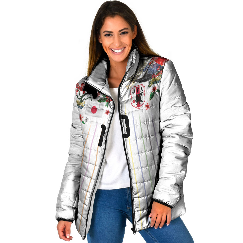 Japan Football Custom Padded Jacket Colors Beyond Horizon Sashiko Effect White Version