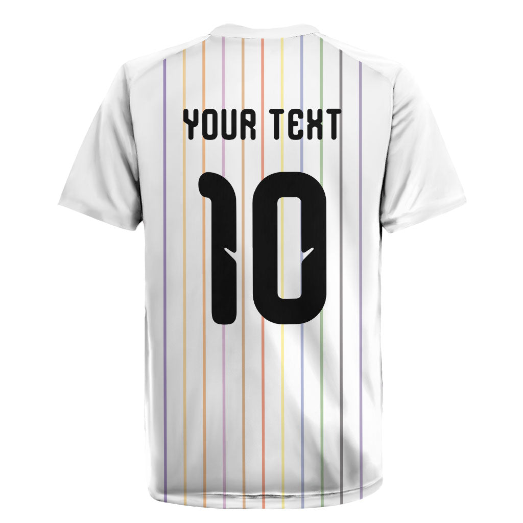 Japan Football Custom Rugby Jersey Colors Beyond Horizon Sashiko Effect White Version