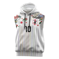 Japan Football Custom Sleeveless Hoodie Colors Beyond Horizon Sashiko Effect White Version
