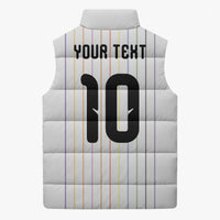 Japan Football Custom Sleeveless Puffer Jacket Colors Beyond Horizon Sashiko Effect White Version