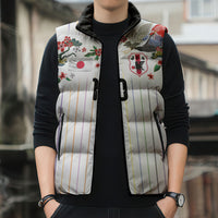 Japan Football Custom Sleeveless Puffer Jacket Colors Beyond Horizon Sashiko Effect White Version