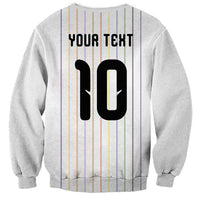 Japan Football Custom Sweatshirt Colors Beyond Horizon Sashiko Effect White Version