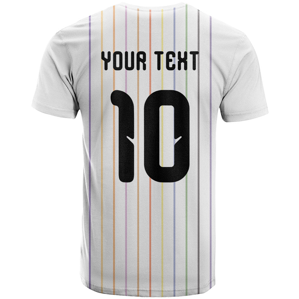 Japan Football Custom T Shirt Colors Beyond Horizon Sashiko Effect White Version
