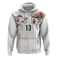 Japan Football Custom Zip Hoodie Colors Beyond Horizon Sashiko Effect White Version
