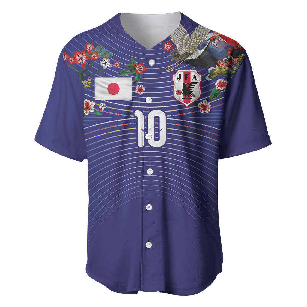Japan Football Custom Baseball Jersey Japanese Culture with Sashiko Effect