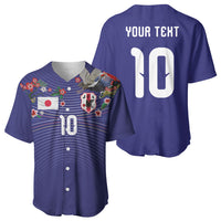 Japan Football Custom Baseball Jersey Japanese Culture with Sashiko Effect