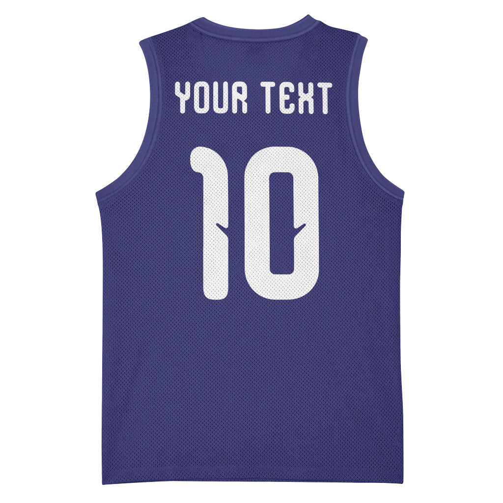 Japan Football Custom Basketball Jersey Japanese Culture with Sashiko Effect