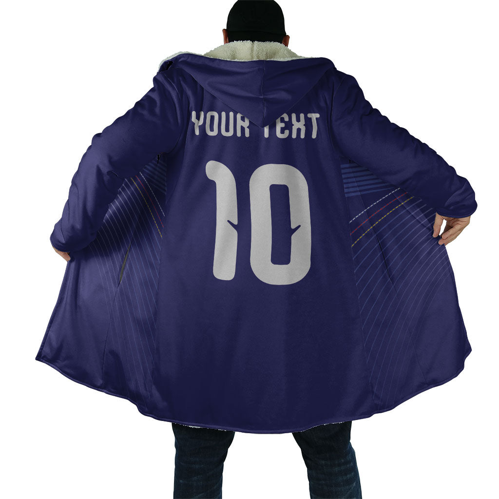Japan Football Custom Cloak Japanese Culture with Sashiko Effect