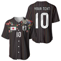 Japan Football Custom Baseball Jersey Colors Beyond Horizon Sashiko Effect Black Version