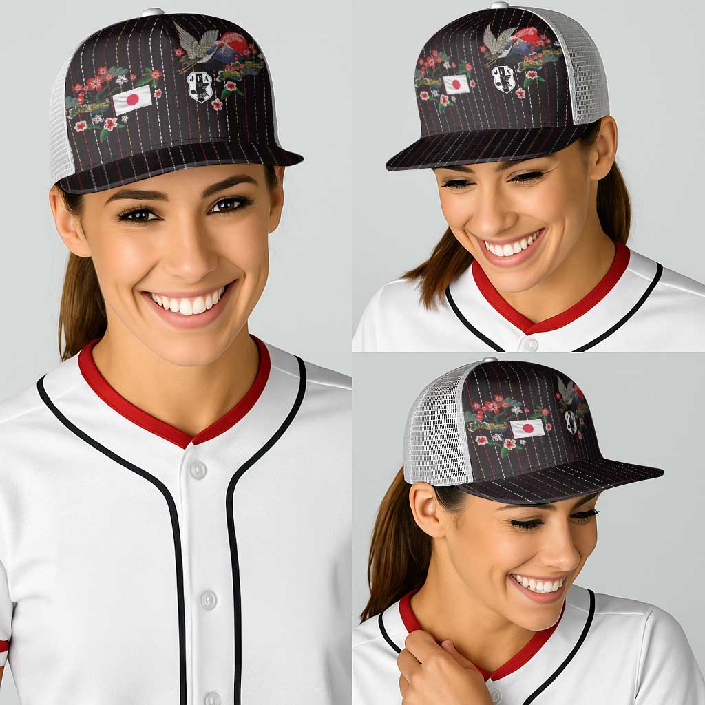 Japan Football Baseball Net Cap Colors Beyond Horizon Sashiko Effect Black Version