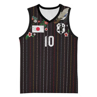 Japan Football Custom Basketball Jersey Colors Beyond Horizon Sashiko Effect Black Version
