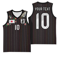 Japan Football Custom Basketball Jersey Colors Beyond Horizon Sashiko Effect Black Version