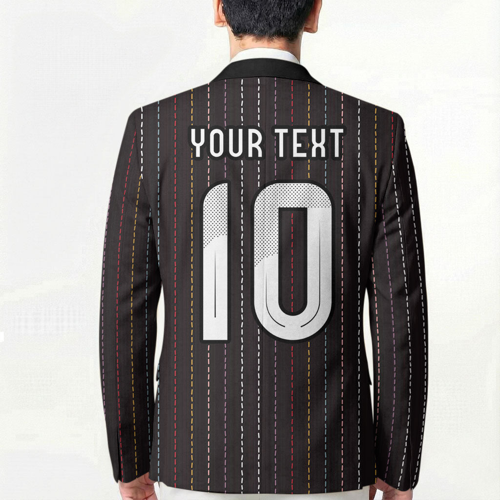 Japan Football Custom Blazer Colors Beyond Horizon Sashiko Effect Black Version