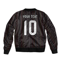 Japan Football Custom Bomber Jacket Colors Beyond Horizon Sashiko Effect Black Version