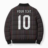 Japan Football Custom Bomber Puffer Jacket Colors Beyond Horizon Sashiko Effect Black Version