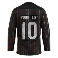 Japan Football Custom Hockey Jersey Colors Beyond Horizon Sashiko Effect Black Version