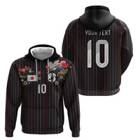 Japan Football Custom Hoodie Colors Beyond Horizon Sashiko Effect Black Version