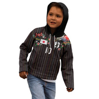 Japan Football Custom Kid Hoodie Colors Beyond Horizon Sashiko Effect Black Version