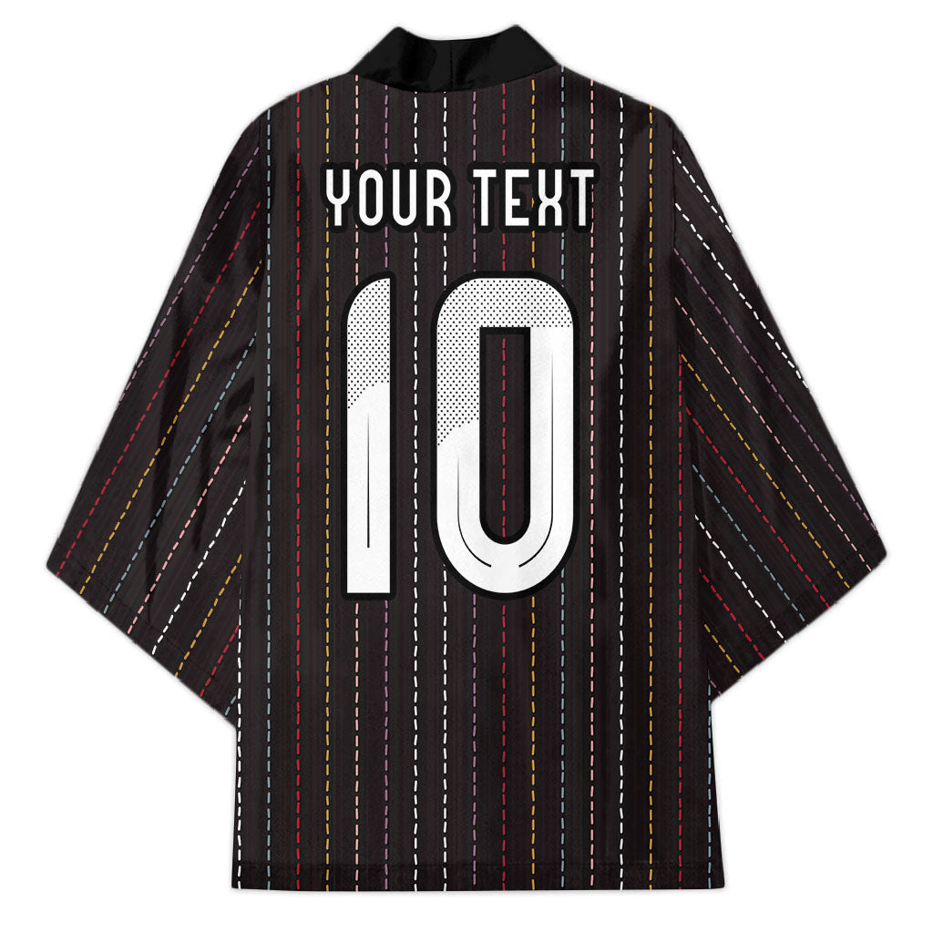 Japan Football Custom Kimono Colors Beyond Horizon Sashiko Effect Black Version