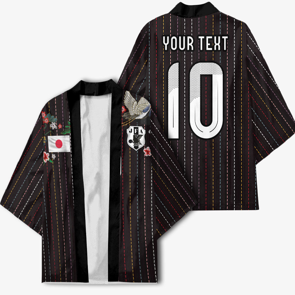 Japan Football Custom Kimono Colors Beyond Horizon Sashiko Effect Black Version