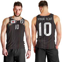 Japan Football Custom Men Tank Top Colors Beyond Horizon Sashiko Effect Black Version