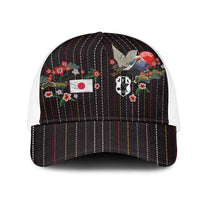 Japan Football Mesh Trucker Cap Colors Beyond Horizon Sashiko Effect Black Version