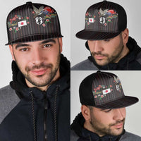 Japan Football Mesh Trucker Cap Colors Beyond Horizon Sashiko Effect Black Version