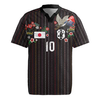 Japan Football Custom Rugby Jersey Colors Beyond Horizon Sashiko Effect Black Version