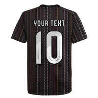 Japan Football Custom Rugby Jersey Colors Beyond Horizon Sashiko Effect Black Version