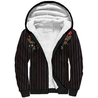 Japan Football Custom Sherpa Hoodie Colors Beyond Horizon Sashiko Effect Black Version