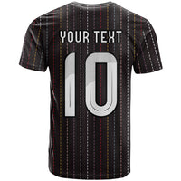 Japan Football Custom T Shirt Colors Beyond Horizon Sashiko Effect Black Version