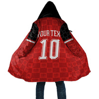 Austria Football Custom Cloak Bundesadler Red Checkerboard Eagle