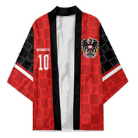 Austria Football Custom Kimono Bundesadler Red Checkerboard Eagle