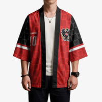 Austria Football Custom Kimono Bundesadler Red Checkerboard Eagle